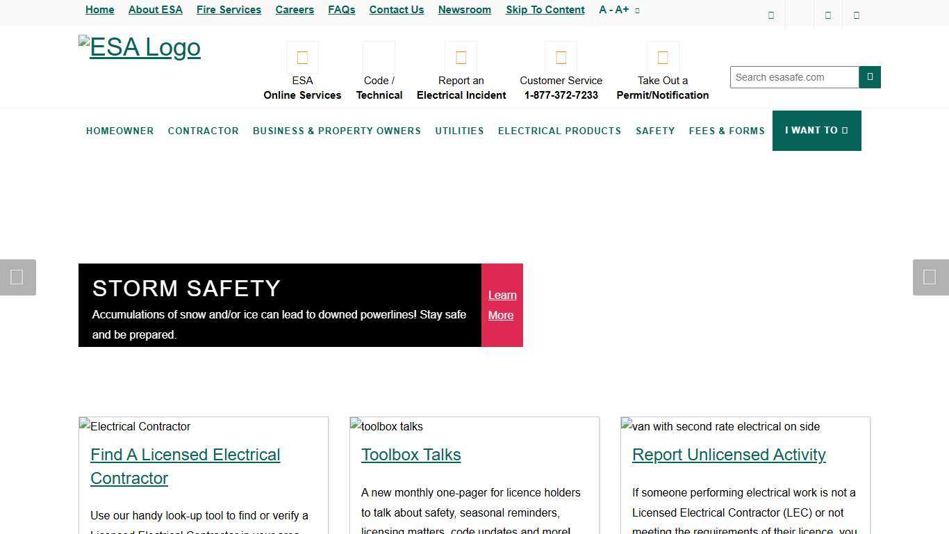 Home - Electrical Safety Authority (ESA)